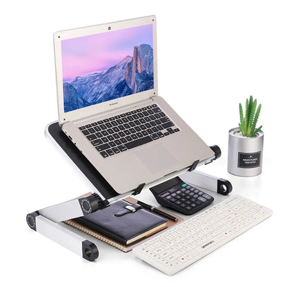 Adjustable Laptop Desk Stand For TV Bed Sofa PC Notebook Table With Mouse Pad