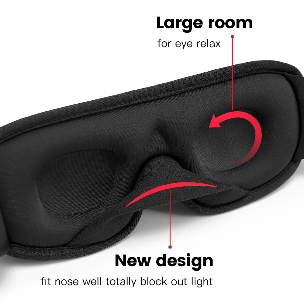 3D Sleeping Block Out Light Soft Padded Sleep Mask