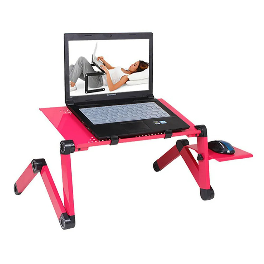 Adjustable Laptop Desk Stand For TV Bed Sofa PC Notebook Table With Mouse Pad